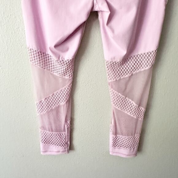 Victoria's Secret ‎ Lavender Fishnet Mesh Knockout 7/8 Tight women's size large - Picture 8 of 14
